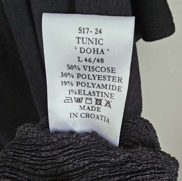 Igor Dobranic Black Oversized Lagenlook Tunic Top - Picture 8 of 8